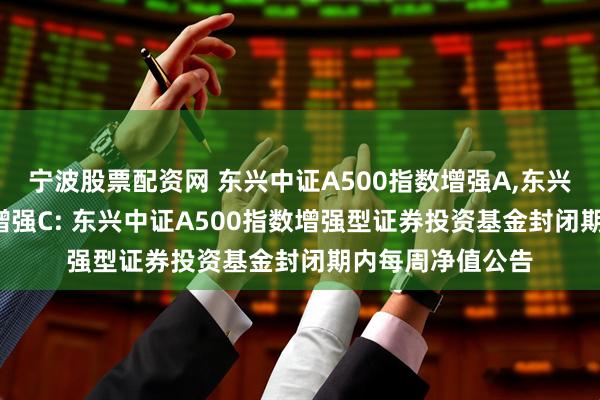 宁波股票配资网 东兴中证A500指数增强A,东兴中证A500指数增强C: 东兴中证A500指数增强型证券投资基金封闭期内每周净值公告